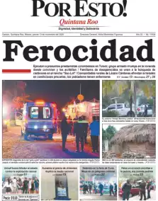 portada edición impresa Cancún 13/11/2025