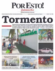 portada edición impresa Chetumal 08/12/2025