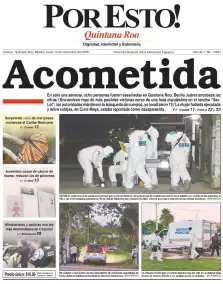 portada edición impresa Cancún 10/11/2025