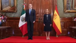 El Rey de España visitó a la Presidenta de México, Claudia Sheinbaum Pardo en Palacio Nacional.