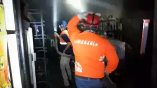 Falla eléctrica causa incendio en tienda de Dzitbalché