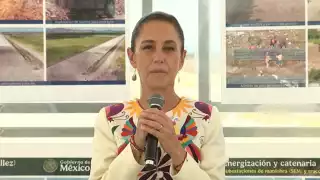 Claudia Sheinbaum supervisa los avances del tren CDMX-Pachuca
