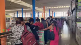 Estudiantes y adultos mayores abarrotaron el módulo de la ATY, ubicado en el Mercado de San Benito este sábado