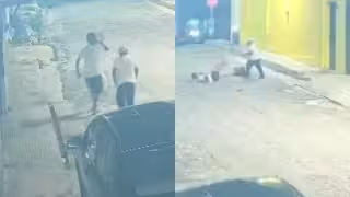 El ataque quedó captado por cámaras de seguridad.
