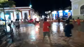 Toritos, pólvora y fe: arranca la fiesta en Dzitbalché bajo lluvia persistente