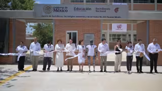 Claudia Sheinbaum inaugura el CBTis 305 en Ciudad Caucel, Mérida