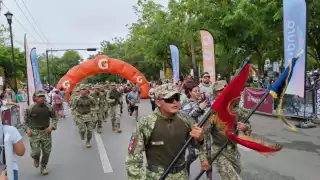 Joaquín Díaz Mena dio el banderado de la carrera de la Guardia Nacional “Aliados por la Seguridad”