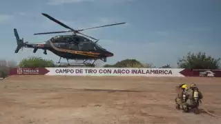 La joven fue trasladada a bordo del helicóptero de la SSP