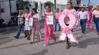 Recorrido solidario por la salud: Caminata Rosa en la capital campechana