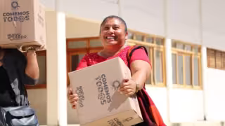 Los apoyos alimentarios se estarán entregando a los beneficiarios de manera presencial en los módulos correspondientes.