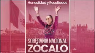 Así presenta Sheinbaum sus resultados desde el Zócalo