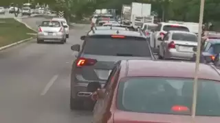Un conductor protagonizó un cómico momento al quejarse del intenso tráfico de Mérida