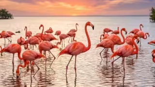 La especie que se observa en la Península de Yucatán es el flamenco americano o flamenco del caribe