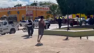 Los policías respondieron rápidamente a la llamada de emergencia y detuvieron al sujeto