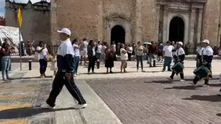La procesión se realizó en la Plaza Grande de Mérida