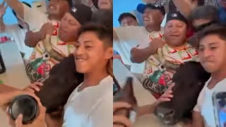 Redes estallan por imágenes de toro en bar durante fiestas de Temax