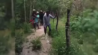 Momento exacto en que fue encontrado con vida