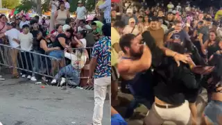 Los golpes no faltaron en los carnavales de Yucatán