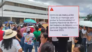 A las 12:00 del día sonaron alarmas en el Palacio de Gobierno de Campeche por el Segundo Simulacro Nacional 2025.