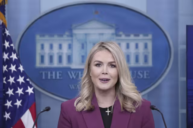 Karoline Leavitt, portavoz de la Casa Blanca