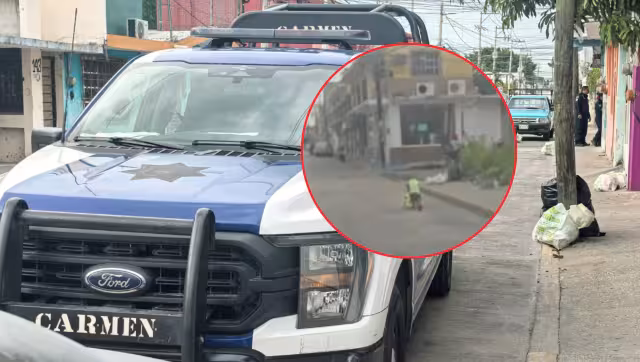 Vecinos alertaron a las autoridades por el riesgo para el pequeño.