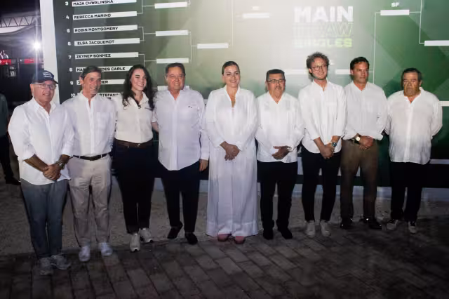La alcaldesa de Mérida, Cecilia Patrón Laviada, ofició la la segunda edición del Mérida Open WTA 250.