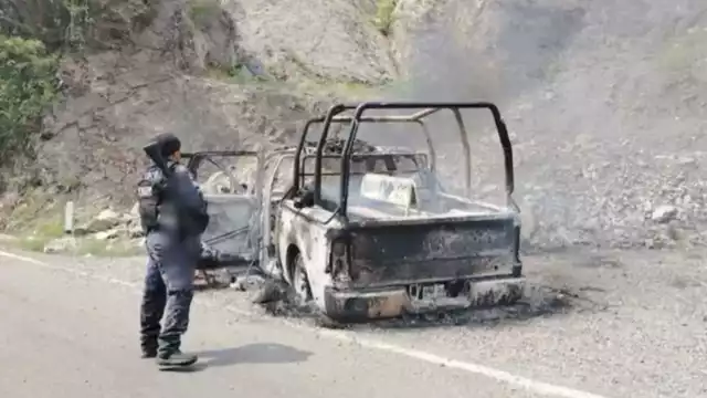 El pasado 2 de junio 5 policías estatales fueron asesinados y su unidad quemada durante una emboscada de un grupo criminal en Frontera Comalapa