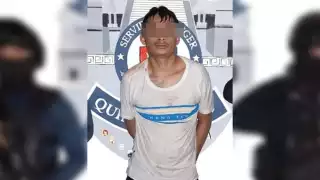 El detenido fue sacado de un cenote y puesto a disposición de la Fiscalía General de Quintana Roo en Playa del Carmen por posesión de arma de fuego