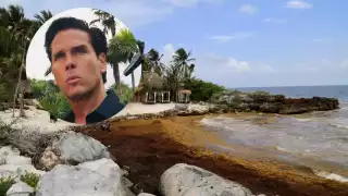 El empresario indicó que empleados de su hotel retiran 10 toneladas de sargazo al día