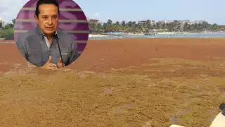 Carlos Joaquín 'ignora' recale de sargazo en Mahahual; no brinda ayuda