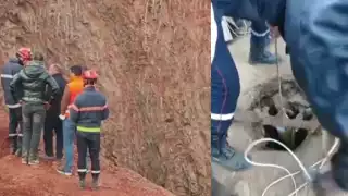 Rescatistas esperan salvar con vida a Rayan, niño que cayó en un pozo en Marruecos