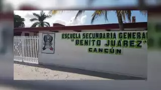 La tela colgada por delincuentes fue vista por vecinos de la Región 103, quienes dieron aviso al 911 para que fuese retirada