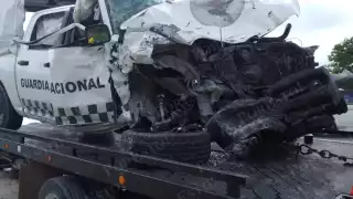 Choque en el Boulevard Colosio de Cancún deja elementos de la Guardia Nacional heridos