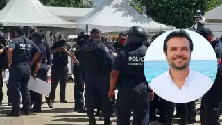 El Alcalde saliente de Cozumel, indicó que otorgó a los policías aumentos salariales, pero que no hay recursos para aumentar el bono