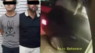 El encargado en turno del restaurante Munchy's denunció la agresión de los dos hombre tras estrellar su camioneta contra el establecimiento