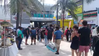 Así lució la terminal marítima de playa del carmen