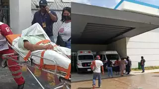El elemento policiaco baleado en Cancún llegó popr sus propios medios al hospital general de la ciudad tras el hecho
