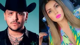 Christian Nodal y Mariana González, la 'Kim Kardashian Mexicana' se fotografiaron junto a Vicente Fernández Jr