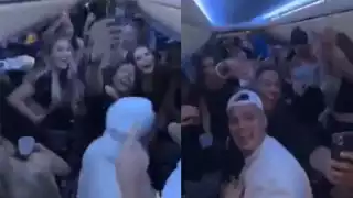 Fueron más de dos videos los que exhibieron la falta de medidas sanitarias entre los pasajeros del vuelo Montreal-Cancún