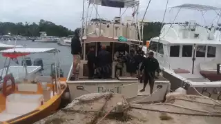 La Guardia Nacional participa en los trabajos de búsqueda de la persona que desapareció luego de un hundimiento en Cozumel