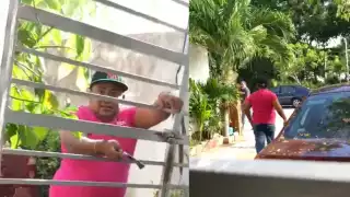 Este es el hombre que intentó abrir la reja de una casa en Puerto Morelos; fue grabado por la propietaria de la vivienda