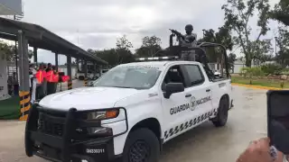 Son 100 elementos de la Guardia Nacional los que se unen al patrullaje de Playa del Carmen para controlar la inseguridad