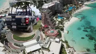 Las unidades utilizadas para el patrullaje en Cancún eran vehículos conocidos para los ciudadanos del destino turístico
