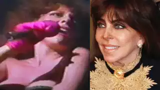 Verónica Castro derrochó sensualidad durante su presentación en la discoteca 'Christine' de Cancún en los años 80's