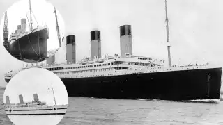 En el centro está el Titanic y en los círculos, sus hermanos