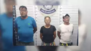 Los tres detenidos con drogas en Playa del Carmen fueron puestos a disposición de la Fiscalía General de Quintana Roo