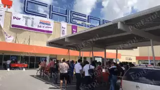Desalojan el Chedraui de la Región 98 en Cancún por fuga de gas: VIDEO