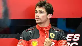Charles Leclerc tuvo un momento vergonzoso en Las Vegas