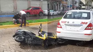 La turista fue ayudada por testigos del accidente en Cozumel para que pudiese recostarse en el camellón, donde indicaba tener fuertes dolores