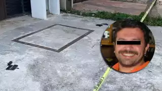 Afuera de la cuartería donde fue golpeada la joven de 17 años en Chetumal, se vió el arma de balines con la que amenazó al dueño